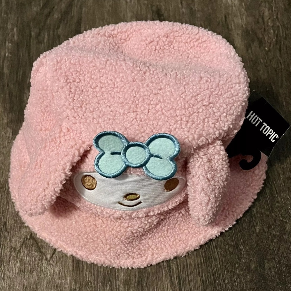 Sanrio Hello Kitty My Melody Sherpa Bucket Hat